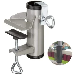 Hikeren Sonnenschirmhalter Klemme, Metall Balkonschirmhalter Schirmständer Für Balkon, Terrasse Oder Tischzaun Sonnenschirmklemme