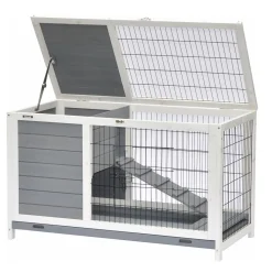 Nanook Meerschweinchenstall Easy Grau Weiß