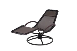 Garden Pleasure Gartenliege Relaxliege RHODOS Umbragrau
