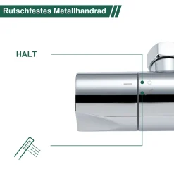 Aihom Thermostat Armatur Brausethermostat Brausearmatur Brausemischer Thermostat Mischbatterie Mit 38 °C Sicherheitstaste，ufputz Duschthermostat Mischbatterie Dusche Für Bad, Chrom -Garten- & Gewächshäuser Geschäft bc93e43ebaf2249bfc2d8c63a042dd3d