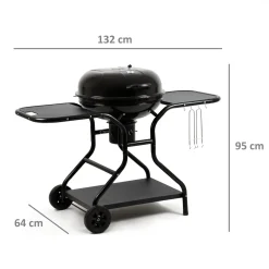BBQ-Toro Kugelgrill Ø 57 Cm | Grillfläche Ø 54,5 Cm | BBQ Kugelgrill Holzkohle -Garten- & Gewächshäuser Geschäft bcd58c51e499194c82590123e84c742a