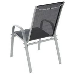 VCM 4er Set Stapelstuhl Rahmen Hellgrau Textilene Schwarz Gartenstuhl Stapelsessel 9 VCM 4er Set Stapelstuhl Rahmen Hellgrau Textilene Schwarz Gartenstuhl Stapelsessel -Garten- & Gewächshäuser Geschäft bce575b45220a4d52ed38bb46f9c80a6