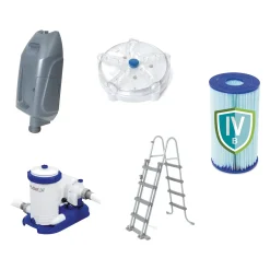 Bestway® Power Steel™ Comfort Jet Series™ Frame Pool-Set Mit Filterpumpe 610 X 366 X 122 Cm, Steinwand-Optik (Naturstein), Oval -Garten- & Gewächshäuser Geschäft bd4b5803892c20e12ba39fcd1eddd67c