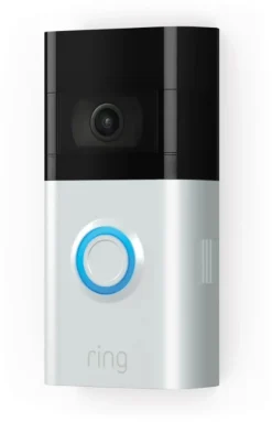 Amazon Ring Video Doorbell 3, Schwarz, Nickel, 1920 X 1080 Pixel, 160°, 90°, 1080p, Kabellos