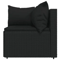 VidaXL 4-tlg. Garten-Lounge-Set Mit Kissen Schwarz Poly Rattan -Garten- & Gewächshäuser Geschäft bd616be59280c383546731b260319df1