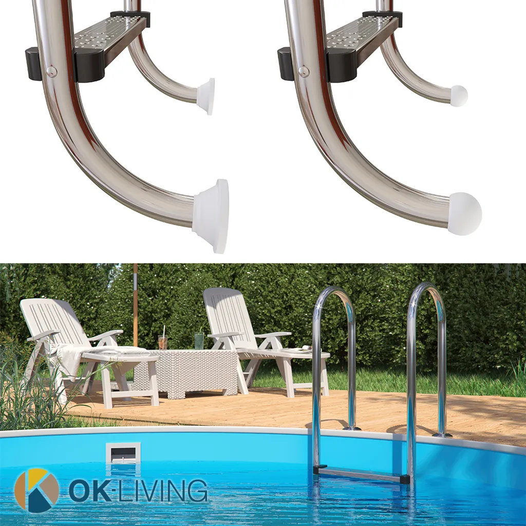 OK-Living Poolleiter Einbauleiter 3 Stufen Schwimmbadleiter V2A Edelstahl Pool Einstieg 8 OK-Living Poolleiter Einbauleiter 3 Stufen Schwimmbadleiter V2A Edelstahl Pool Einstieg – Bild 8