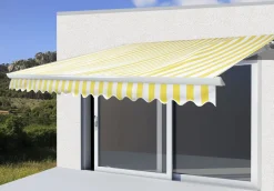 Mendler Elektrische Kassetten-Markise H122, Vollkassette Volant 4x3m Polyester Gelb/Weiß 27 Mendler Elektrische Kassetten-Markise H122, Vollkassette Volant 4x3m Polyester Gelb/Weiß -Garten- & Gewächshäuser Geschäft bd6d0271ffa5d1c5a6439aec86817caa