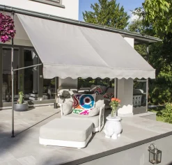 Haushalt International HI 62480 Klemmmarkise Markise B300xT120cm Hellgrau