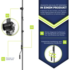 Tillvex Balkonmarkise 250 Cm Anthrazit Gelenkarm Markise Klemmmarkise Sonnenmarkise Balkon Ohne Bohren 11 Tillvex Balkonmarkise 250 Cm Anthrazit Gelenkarm Markise Klemmmarkise Sonnenmarkise Balkon Ohne Bohren -Garten- & Gewächshäuser Geschäft bdba57ede60786dd3e2ade87950ab1b9 5