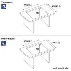 Auralum Küchenspüle Edelstahl Waschbecken Einbauspüle Ohne Montagelöcher Spülbecken Mit Ablaufgarnitur 50*43CM, Dunkelgrau 21 Auralum Küchenspüle Edelstahl Waschbecken Einbauspüle Ohne Montagelöcher Spülbecken Mit Ablaufgarnitur 50*43CM, Dunkelgrau -Garten- & Gewächshäuser Geschäft bdba6df3e1723d0dea5d7b4c1aaeb6f6