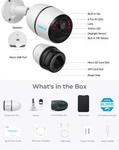 Reolink Akku/Solar 3G/4G LTE 4MP Kabellos IP Überwachungskamera Aussen Mit Smarter Personen-/Autoerkennung, SIM-Kartenslot, IR-Nachtsicht, Cloud/SD Storage, Go Plus+Solarpanel 58 Reolink Akku/Solar 3G/4G LTE 4MP Kabellos IP Überwachungskamera Aussen Mit Smarter Personen-/Autoerkennung, SIM-Kartenslot, IR-Nachtsicht, Cloud/SD Storage, Go Plus+Solarpanel -Garten- & Gewächshäuser Geschäft bdbfe3ebff4bacdf5a7d75f7f7148429