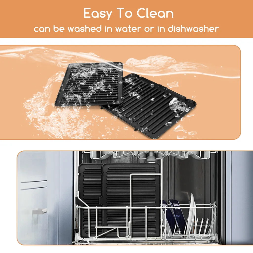 Aigostar Kontaktgrill, Sandwichmaker, 180° Aufklappbar Als Tischgrill, Panini Grill Mit Abnehmbaren Platten, Regelbarer Thermostat &Timer, Antihaftbeschichtet, 2000W 4 Aigostar Kontaktgrill, Sandwichmaker, 180° Aufklappbar Als Tischgrill, Panini Grill Mit Abnehmbaren Platten, Regelbarer Thermostat &Timer, Antihaftbeschichtet, 2000W – Bild 4