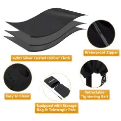 Gemitto Sonnenschirm Schutzhülle Mit Stab, Sonnenschirm Abdeckung 2 Bis 4 M Große Ampelschirm Schutzhülle, Wetterfeste, UV-Anti, Winddicht Und Schneesicher, Outdoor Für Ampelschirm 16 Gemitto Sonnenschirm Schutzhülle Mit Stab, Sonnenschirm Abdeckung 2 Bis 4 M Große Ampelschirm Schutzhülle, Wetterfeste, UV-Anti, Winddicht Und Schneesicher, Outdoor Für Ampelschirm -Garten- & Gewächshäuser Geschäft be1fc8bd9b7ff1c2d1aa5cb1ecb15934