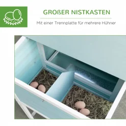 PawHut Hühnerstall Hühnerhaus Mit Nistkasten Rampe Winterfest Hühnervoliere 2 Ebenen Gehege Leicht Zu Reinigen Tannenholz Stahl Asphalt Blau 193 X 78 X 115 Cm 13 PawHut Hühnerstall Hühnerhaus Mit Nistkasten Rampe Winterfest Hühnervoliere 2 Ebenen Gehege Leicht Zu Reinigen Tannenholz Stahl Asphalt Blau 193 X 78 X 115 Cm -Garten- & Gewächshäuser Geschäft be2ae3b65588efe8267ad35938fdd4f0