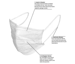 Alsino 100 Stk. Mundschutz Einweg Gesichtsmaske 3-lagig -Garten- & Gewächshäuser Geschäft be6d09e1bec4a56149a5ff5233b2c335