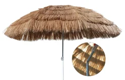 Spetebo Hawaii Strandschirm Mit Knick-Gelenk - Ø 165 Cm - Sonnenschirm Gartenschirm Balkonschirm