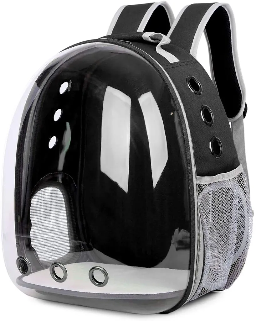 JAMKO RUCKSACKTRANSPORTER FÜR CAT SPACE BACKPACK | Haustierträger Transparenter Rucksack Tragbare Hunde Und Katzen Outdoor-Tragetasche Atmungsaktives Kapsel-Design 180-Grad-Besichtigung Für Haustiere Reisen, Gehen 5 JAMKO RUCKSACKTRANSPORTER FÜR CAT SPACE BACKPACK | Haustierträger Transparenter Rucksack Tragbare Hunde Und Katzen Outdoor-Tragetasche Atmungsaktives Kapsel-Design 180-Grad-Besichtigung Für Haustiere Reisen, Gehen – Bild 5