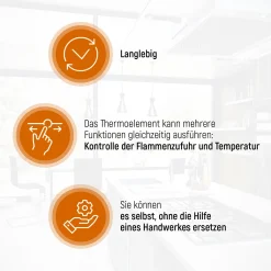 VIOKS Thermoelement 600 Mm Universal Mit 5 Adaptern Für Gasgrill Gasherd -Garten- & Gewächshäuser Geschäft bec2cc150d0d8fd2ec5b85e0d1cba6fc