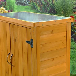 Mucola Geräteschrank Gerätehaus Gartenschuppen Schrank Schuppen Gartenschrank + 2 Türen Schrank Pflanztisch Terrassenschrank Mehrzweckschrank -Garten- & Gewächshäuser Geschäft bec3efa7e583e993a4996f82d1ed61ff