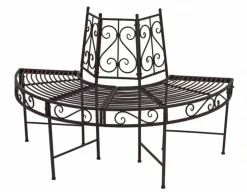 Garden Pleasure Metall Baumbank Narvi Gartenbank Sitzbank Parkbank Rost Optik -Garten- & Gewächshäuser Geschäft bec7584cefe88a21beaf40eaa56ceadd