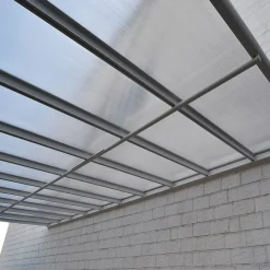 HOME DELUXE - Terrassenüberdachung 618 X 303 X 226 / 278 Cm Weiß Terrassendach Überdachung Carport -Garten- & Gewächshäuser Geschäft bec83859fc98f901bd7b98916d109528