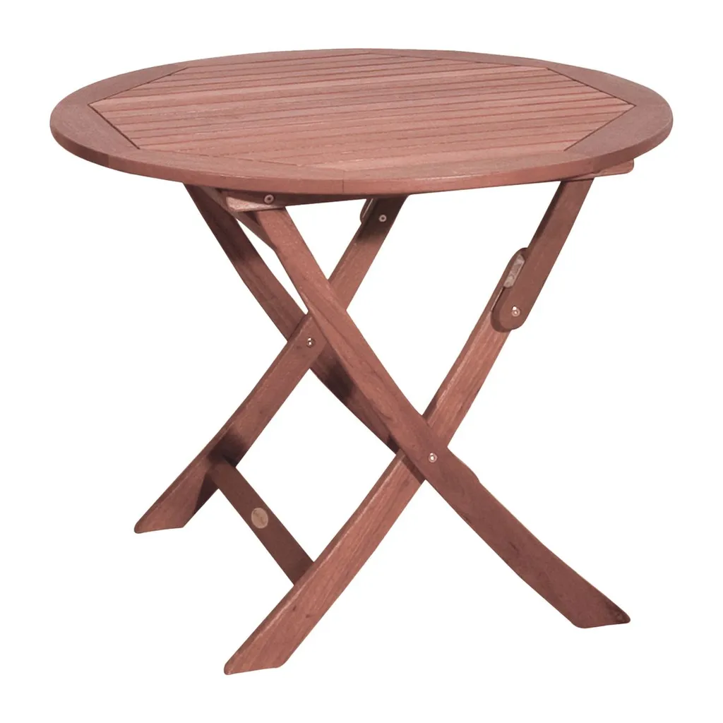 Garden Pleasure Garten Tisch Stockholm Ø 90cm Holz Eukalyptus Esstisch Klappbar 1 Garden Pleasure Garten Tisch Stockholm Ø 90cm Holz Eukalyptus Esstisch Klappbar