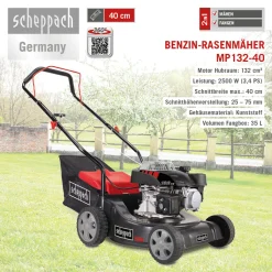 Scheppach Rasenmäher MP132-40 3,4 PS -Garten- & Gewächshäuser Geschäft befe88d77780f28add5853eb19aa627b