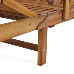 CHILLROI Verstellbare Sonnenliege Mit Beistelltisch - Akazienholz Gartenliege -Garten- & Gewächshäuser Geschäft bf40bc7139d65e0a9f1d4a3cf767ceca