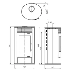 Thermia Kaminofen Olympus V6 Stahl Mit Warmluft-Lamellen -Garten- & Gewächshäuser Geschäft bf5406e2cad21cf8ac3d93f8af90c640