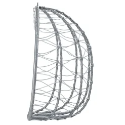 Juskys Hängesessel Aria Mit Kissen - Höhenverstellbar & Faltbar - Polyrattan Hängeschaukel Outdoor & Indoor - Korbhängesessel Silber Bis 130kg -Garten- & Gewächshäuser Geschäft bf6f2187344df3855f4d32a833a78f17