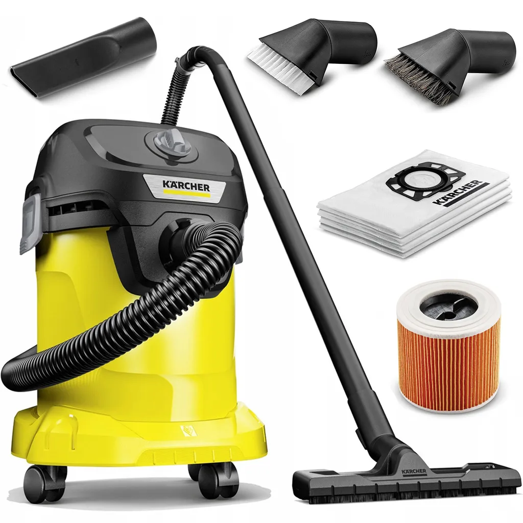 Kärcher K WD3 1400 W Industriestaubsauger Mehrzwecksauger Nass Und Trocken Staubsauger 2 Kärcher K WD3 1400 W Industriestaubsauger Mehrzwecksauger Nass Und Trocken Staubsauger – Bild 2