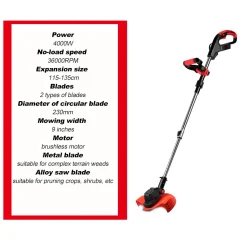 Yofidra 4000W Bürstenlos Elektrorasenmäher Garten Rasenmäher Mit 1 Akku -Garten- & Gewächshäuser Geschäft bf8631f0a7bb77b8d630ac51fdfab059