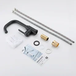 Auralum 360° Drehbar Armatur Für Küche Und Waschbeken, Badarmatur Einhebel-Waschtischmischer, Schwarz -Garten- & Gewächshäuser Geschäft bf8c2bf4bf393e22be0f06d548086d39