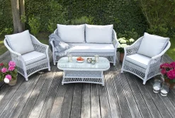 Bellavista Gartenmöbel Set 4tlg. Rattan Grau