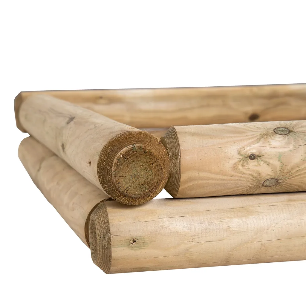 BooGardi Massiver Sandkasten Holz Bausatz | 190x190cm Höhe 30cm | Größen 90-190cm | Höhen 20-40cm | Aus Palisaden 3 BooGardi Massiver Sandkasten Holz Bausatz | 190x190cm Höhe 30cm | Größen 90-190cm | Höhen 20-40cm | Aus Palisaden – Bild 3