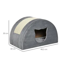 PawHut Katzenhöhle Mit Kraztbrett Katzenbett Kratzhaus Katzenhaus Katzenwohnung Sisal Grau 48,5 X 30 X 30 Cm 14 PawHut Katzenhöhle Mit Kraztbrett Katzenbett Kratzhaus Katzenhaus Katzenwohnung Sisal Grau 48,5 X 30 X 30 Cm -Garten- & Gewächshäuser Geschäft bfd573ea3eab31503aadb12db9ff95fc