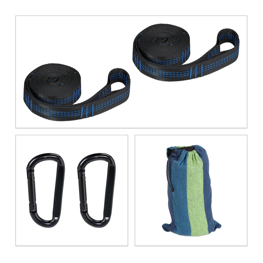 Relaxdays Hängematte Baumwolle 8 Relaxdays Hängematte Baumwolle – Bild 8