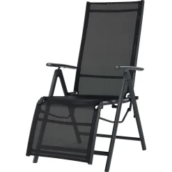 COUNTRYSIDE® Relaxsessel Houston, Alu, Schwarz/ Anthrazit