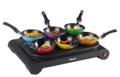 Tristar Haushaltsgeräte Tristar BP 2827 Tisch-Kochplatte Wok-Set Mit 6 Pfannen Und Backform Für Pfannkuchen -Garten- & Gewächshäuser Geschäft bfefdf248e4bf5a9c7233701e97416c0
