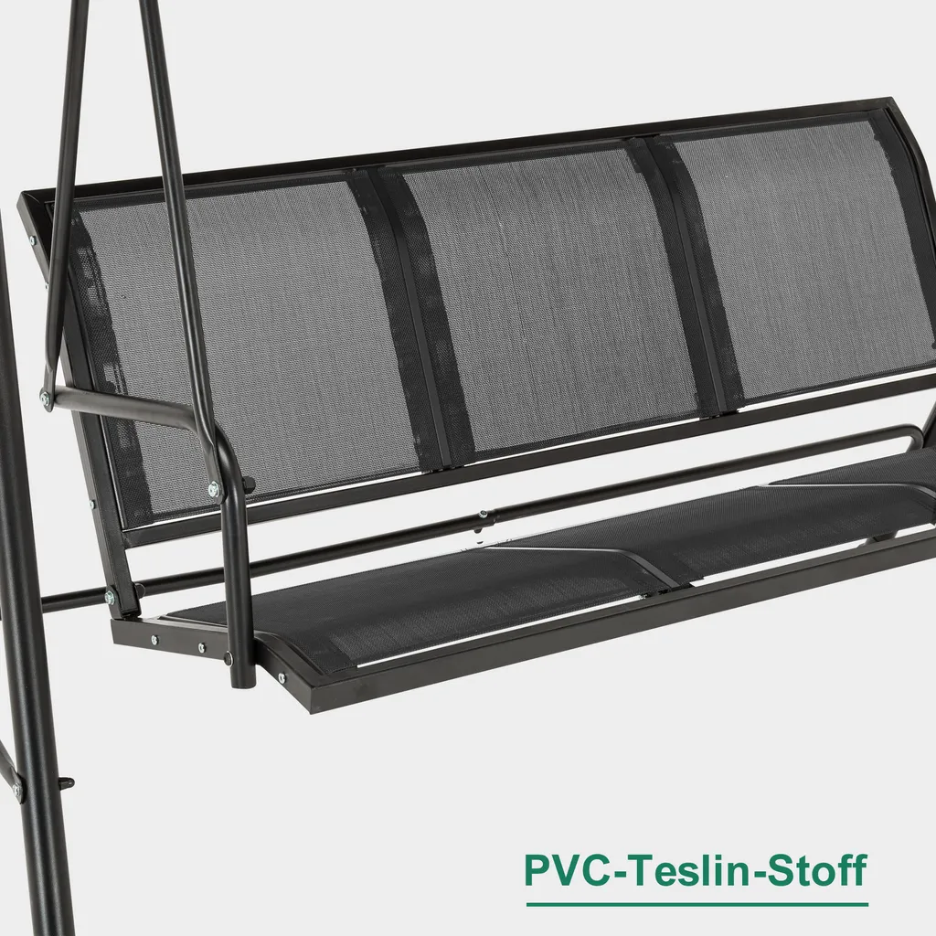 M MCombo 3-Sitzer Hollywoodschaukel Gartenschaukel Gartenliege Schaukelbank 8007 (Grau) 6 M MCombo 3-Sitzer Hollywoodschaukel Gartenschaukel Gartenliege Schaukelbank 8007 (Grau) – Bild 6