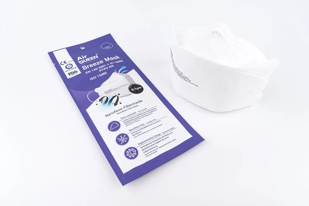 WardWiz Deutschland GmbH Airqueen Breeze Ffp2 Nanofilter-Maske 1 St 2 WardWiz Deutschland GmbH Airqueen Breeze Ffp2 Nanofilter-Maske 1 St – Bild 2