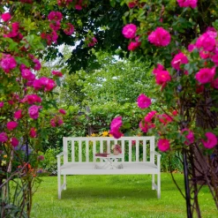 Relaxdays Weiße Gartenbank Mit Tisch -Garten- & Gewächshäuser Geschäft c030dbd7a10323534a83d48fd50631c2