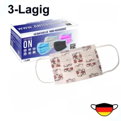 Antiviron 50 X Einweg Kinder Masken Mit Motiv Katze