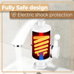 3000W Elektrischer Wasserhahn Durchlauferhitzer 3KW Warmwasserbereiter Digitale LED Temperaturanzeige Elektrisch Wasserhahn Küche Bad Armatur Retoo -Garten- & Gewächshäuser Geschäft c0c88226abb4a412605ad655313cfb87