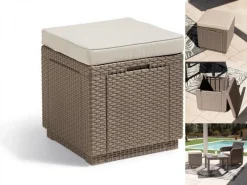 ALLIBERT By KETER Cube Würfelhocker Cappucino -Garten- & Gewächshäuser Geschäft c0d0cc4ab2add3b0cf022c6ecd20dd67