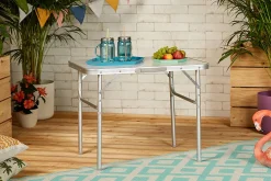 Multistore 2002 Wohaga Aluminium Klapptisch 'Amsterdam' 75x55xH60cm