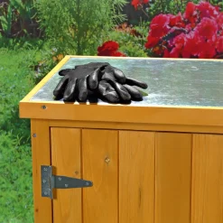 Mucola Geräteschrank Gerätehaus Gartenschuppen Schrank Schuppen Gartenschrank + 2 Türen Schrank Pflanztisch Terrassenschrank Mehrzweckschrank -Garten- & Gewächshäuser Geschäft c14aee1fae7dcae888b1e9b461258421