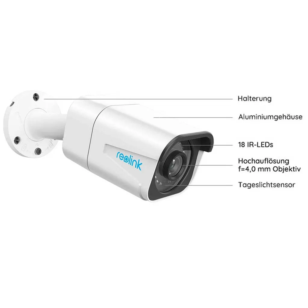 Reolink RLC-1010A 5K 10 MP IP PoE Überwachungskamera Mit Intelligenter Personen- & Autoerkennung, Zeitraffer-Funktion, Nachtsicht Bis Zu 30 M 5 Reolink RLC-1010A 5K 10 MP IP PoE Überwachungskamera Mit Intelligenter Personen- & Autoerkennung, Zeitraffer-Funktion, Nachtsicht Bis Zu 30 M – Bild 5