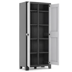 Keter Universalschrank Titan Schwarz Und Grau 182 Cm