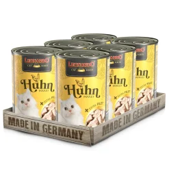LEONARDO Huhn + Extra Filet, 6x400 G - Katzenfutter Nassfutter Katze